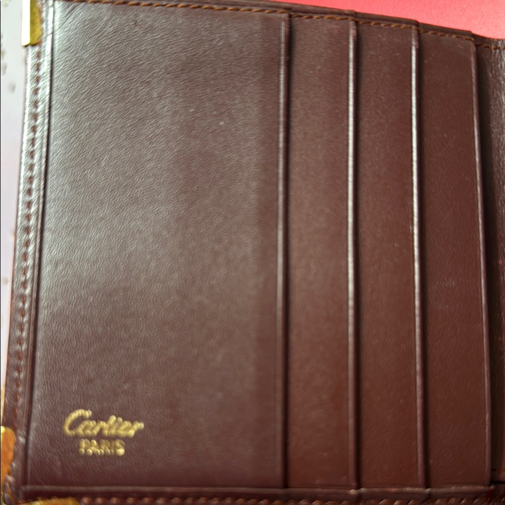 Cartier Dark Brown Leather Card Holder